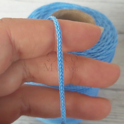 Cola de rata 2mm - Celeste