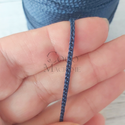 Cola de rata 2mm - Azul Marino