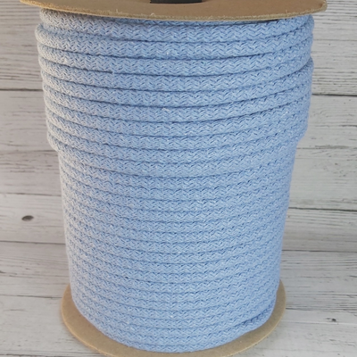 Cordon de algodón relleno Celeste 7mm