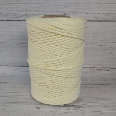 Hilo de algodón 36 h. Amarillo patito 3mm x unidad 