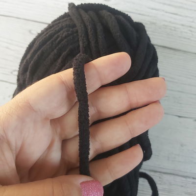 Chenille 7mm - Negro