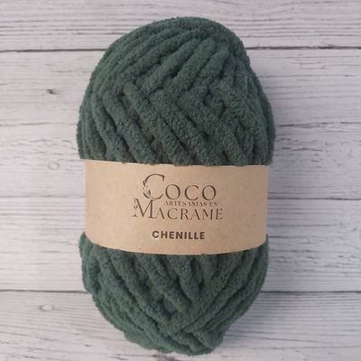 Chenille 7mm - Verde Botella