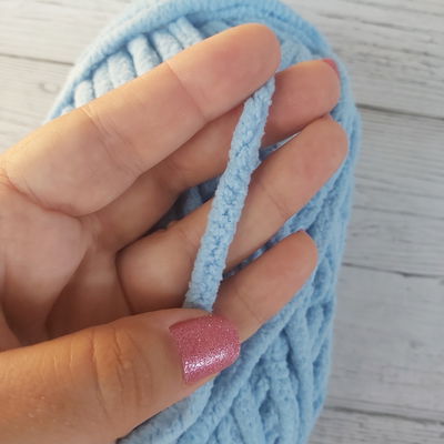 Chenille 7mm - Celeste