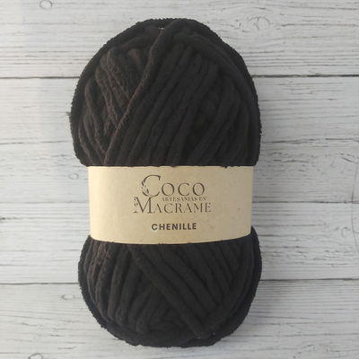 Chenille 7mm - Negro
