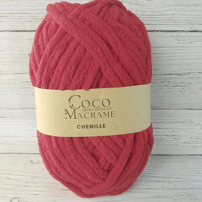 Chenille 7mm - Frambuesa