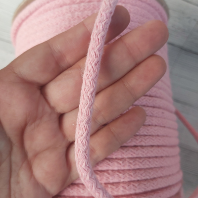 Cordon de algodón relleno Rosa BB 7mm