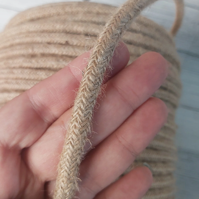 Cordon trenzado premium yute 8mm - 100 mts