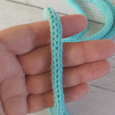 Cordon tejido tricotin 2 mts - Verde