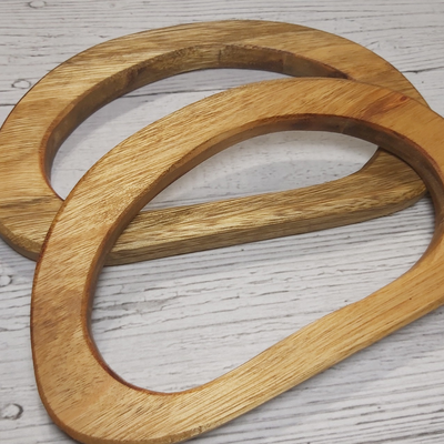 Manija de madera medialuna redondeada