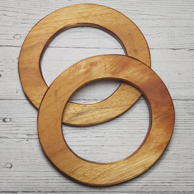 Manija de madera redonda