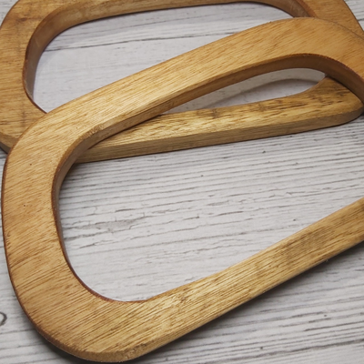 Manija de madera rectangular redondeada