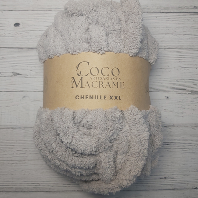 Chenille xxl 18mm 250 gr.  - Gris Perla