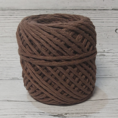 Hilo de algodón 20 h. Chocolate 2mm x unidad 