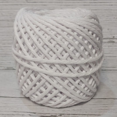 Hilo de algodón 20 h. Blanco 2mm x unidad 