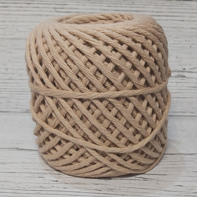 Hilo de algodón 20 h. Beige 2mm x unidad 