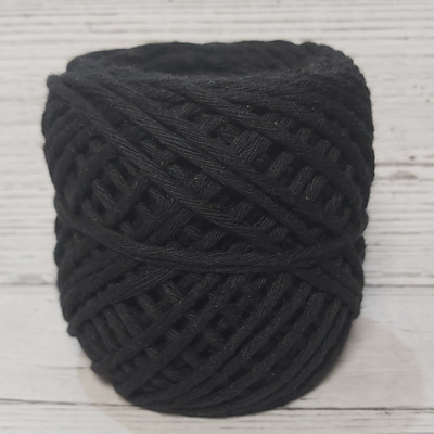 Hilo de algodón 20 h. Negro 2mm x unidad 