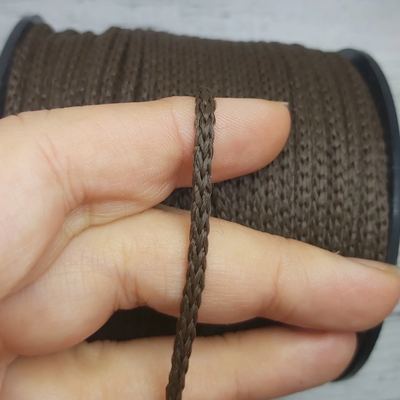 Cordón Cola de Rata 3mm Marrón para Crochet y Bijou (100 mts)