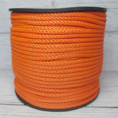 Cordón Cola de Rata 3mm Naranja para Crochet y Bijou (100 mts)