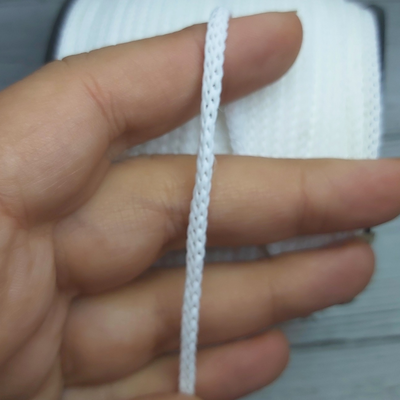 Cordón Cola de Rata 3mm Blanco para Crochet y Bijou (100 mts)