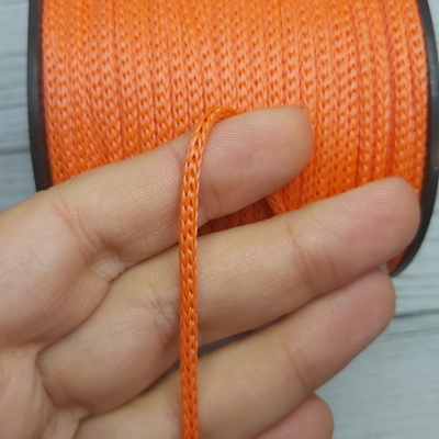 Cordón Cola de Rata 3mm Naranja para Crochet y Bijou (100 mts)