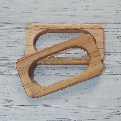 Manija de madera rectangular
