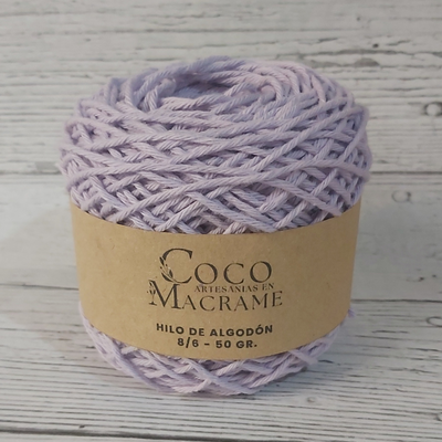 Hilo de algodón 8/6 ovillo 50gr. - Orquídea 