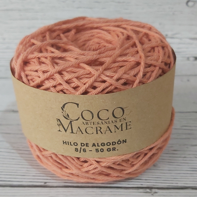 Hilo de algodón 8/6 ovillo 50gr. - Lacre