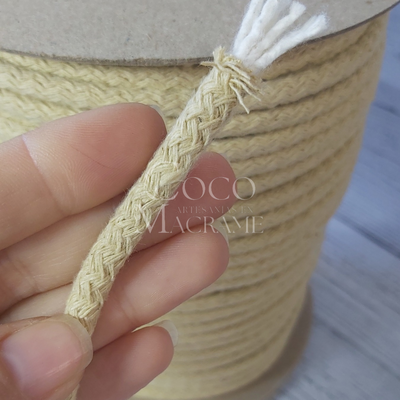 Cordon de algodón relleno Vainilla 7mm