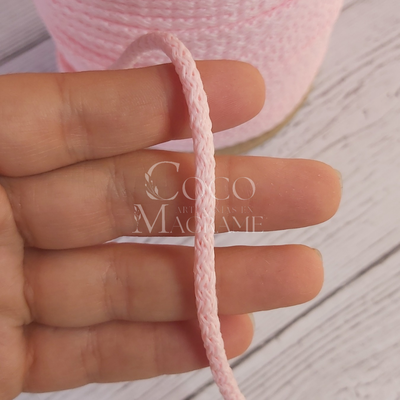 Cordón Tejido polipropileno Rosa Bebé - 4mm