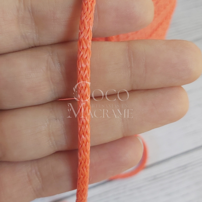 Cordón Tejido polipropileno Naranja - 4mm