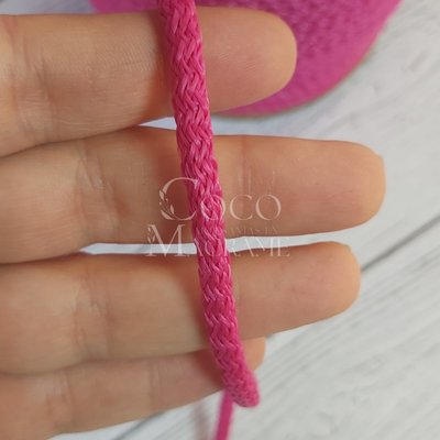 Cordón Tejido polipropileno Fucsia - 4mm