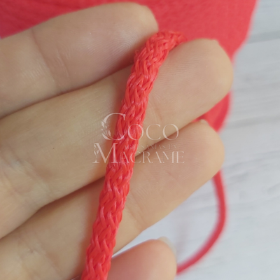 Cordón Tejido polipropileno Rojo - 4mm