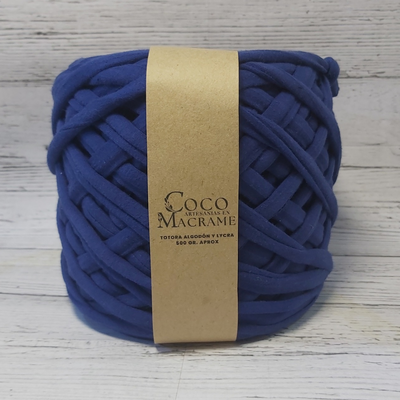 Totora algodón y lycra - Azul