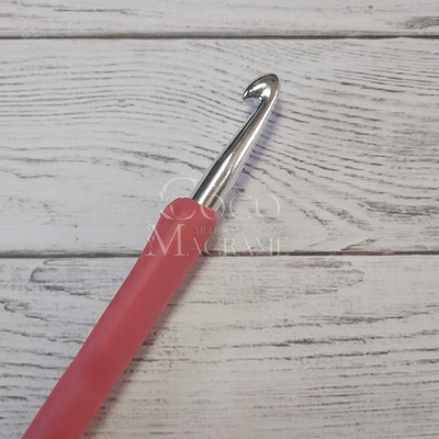 Aguja crochet mango silicona Nro. 8