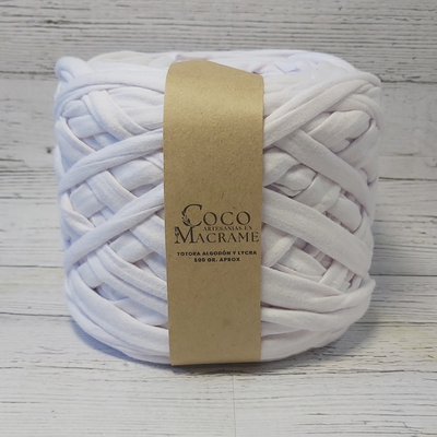 Totora algodón y lycra - Blanco