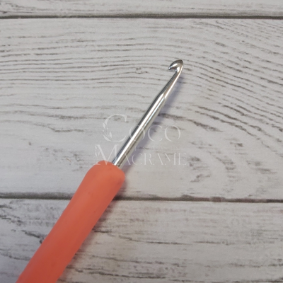 Aguja crochet mango silicona Nro. 4