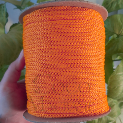 Cordón cola de rata polipropileno 4mm Naranja - 100 mts