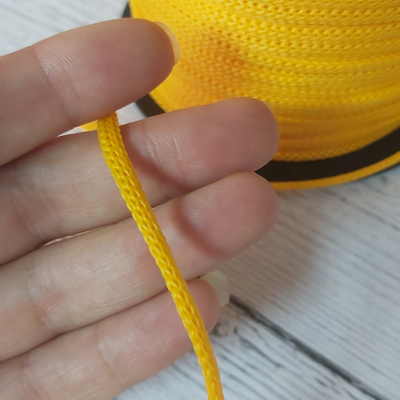 Cola de rata polipropileno 3,5mm Amarillo oro - 100 mts