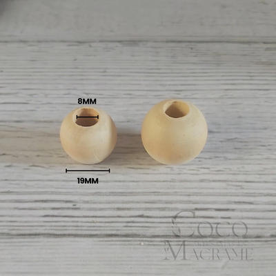 Esferas de madera ∅8mm - 19mm x 50 unidades 