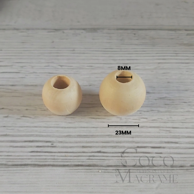 Esferas de madera ∅8mm - 23mm x 10 unidades 