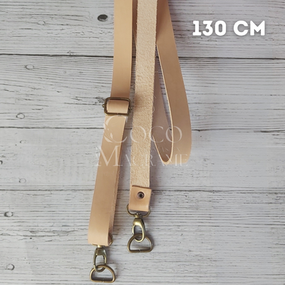 Correa regulable 1,30 mts con mosquetón y medialuna