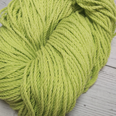 Hilo De Algodón Retorcido s/grueso Verde Lima - 160g (120 mts)