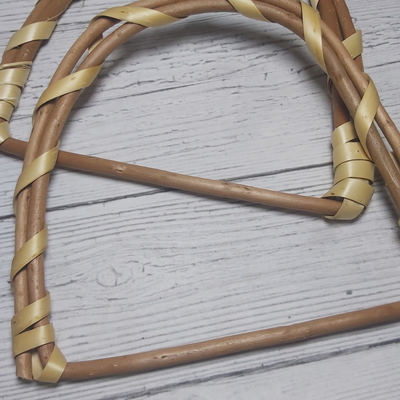 Manijas de Mimbre para Bolsos y Carteras 19x17cm (El Par)