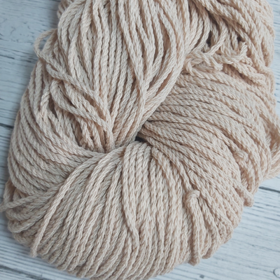 Hilo De Algodón Retorcido s/grueso Beige - 160g (120 mts)