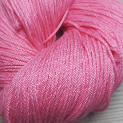 Algodón Peruano Mercerizado Rosa Chicle 100 Gr Madeja