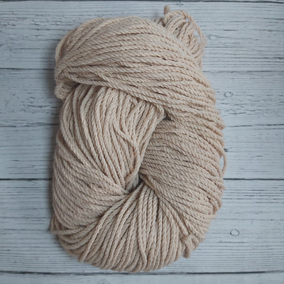 Hilo De Algodón Retorcido s/grueso Beige - 160g (120 mts)
