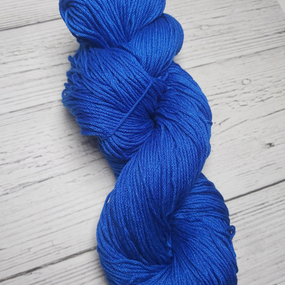 Algodón Peruano Mercerizado Azul Francia 100 Gr Madeja