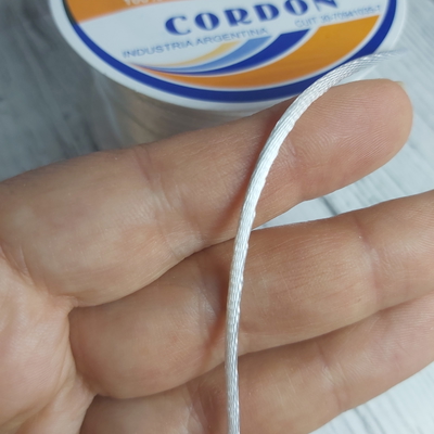 Cordón De Seda Raso 2,5mm X 30 Mts Blanco Para Bijou Y Accesorios