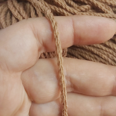 Hilo De Algodón Retorcido s/grueso Caramelo - 160g (120 mts)