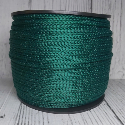 Cordón Cola de Rata 3mm Verde Navidad para Crochet y Bijou (100 mts)